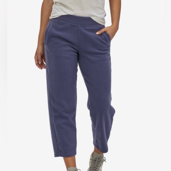 Patagonia Pants - NWT Patagonia Blue Shearling Relaxed Fit Elastic Waistband Pants Large